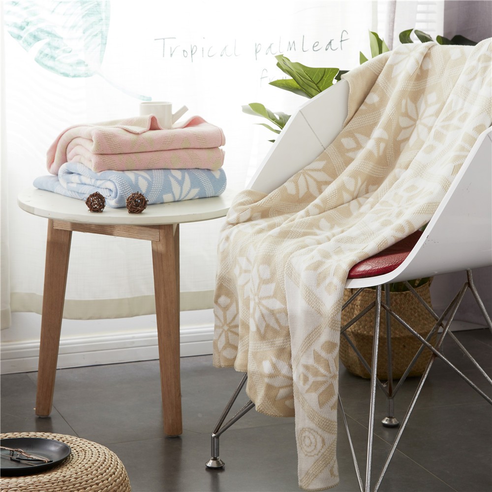 爆款ins同款儿童毯婴儿针织毛毯儿童盖毯 宝宝抱毯针织毯子空定制