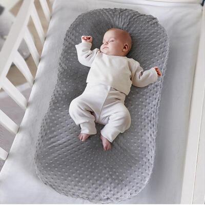 婴儿豆豆绒仿生床新生儿子宫便携式可拆洗折叠床中床宝宝床