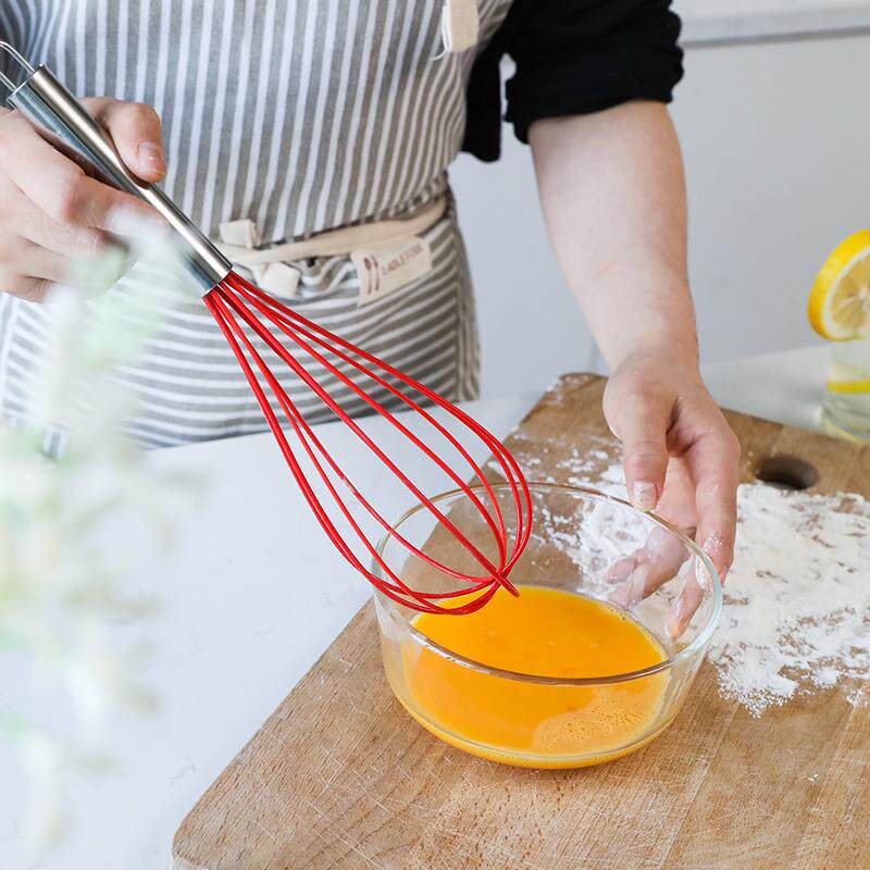 10寸硅胶打蛋器加粗手动沙拉搅拌器烘焙奶油打发工具颜色多样可选