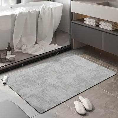 浴室地垫硅藻泥软地垫门口速干家用洗手间卫生间脚垫吸水防滑定制