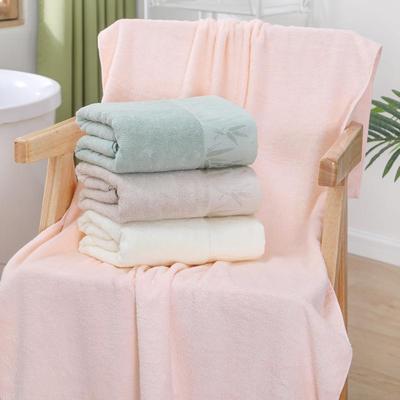 竹纤维浴巾加大加厚成人浴巾洗澡吸水速干浴巾礼盒定logo