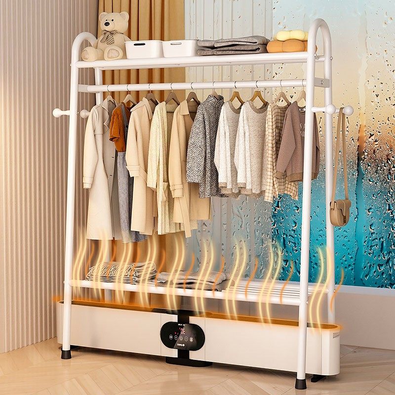 踢脚线取暖器烘衣架专用晾衣架落地卧室贴脚线挂衣烘干两用暖定制