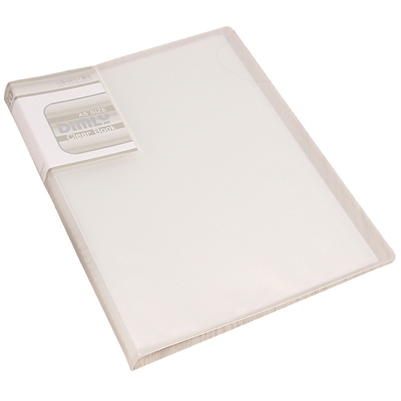 康百资料册A5文件夹多层分页学生透明插页袋30页A5办公资料收纳定制