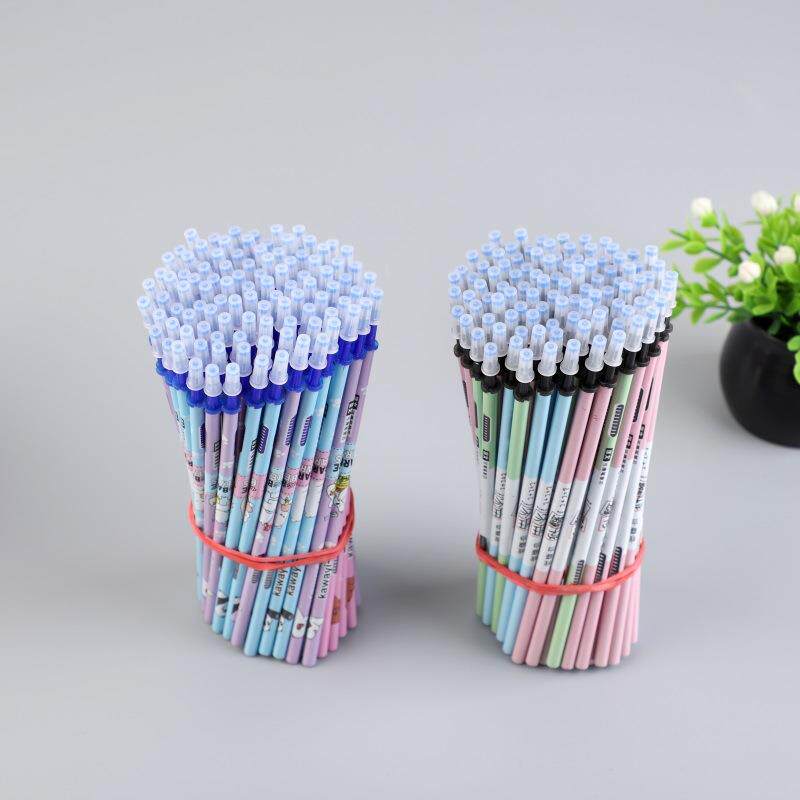 卡通花杆热敏可擦笔芯黑色晶蓝魔摩乐磨易擦替芯针管0.5mm
