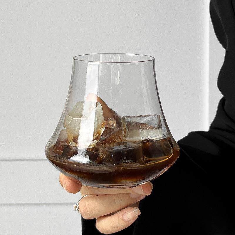 咖啡店专用复古美式拿铁杯冰滴咖啡杯火山杯特调饮品杯威士忌酒杯