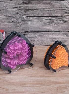 新款爱心3d立体克隆手模百变针 三维装饰办公摆件针画塑料手印定