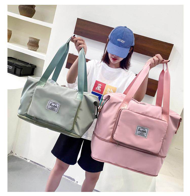 旅行包待产扩展大容量折叠包收纳袋手提包运动瑜伽健身包可加logo