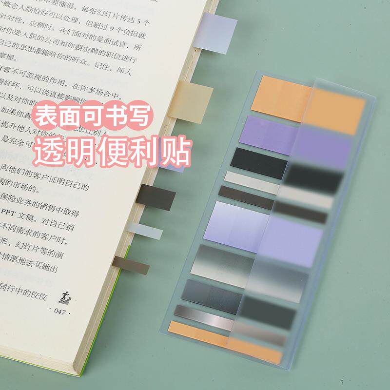 索引贴荧光贴便利贴n次贴读书笔记彩色分类标记重点半透明便签