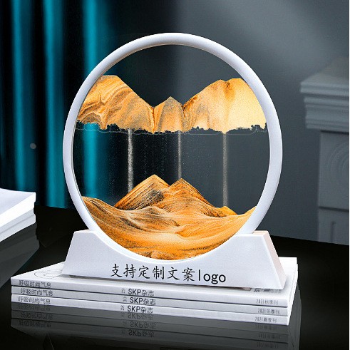 客厅装饰摆件家居饰品纪念品桌面创意流沙画圣诞节艺术礼物节定制图片