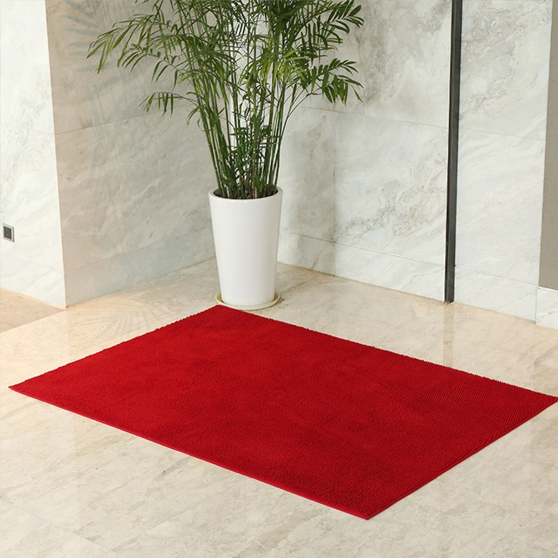 短毛雪尼尔防滑家用地垫进门垫客厅厨房阳台浴室吸水脚垫地毯定制