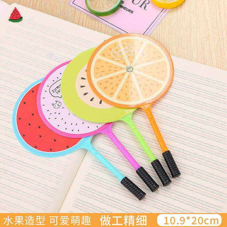 创意卡通水果扇子笔可爱学习文具圆珠笔广告LOGO学生礼物奖品