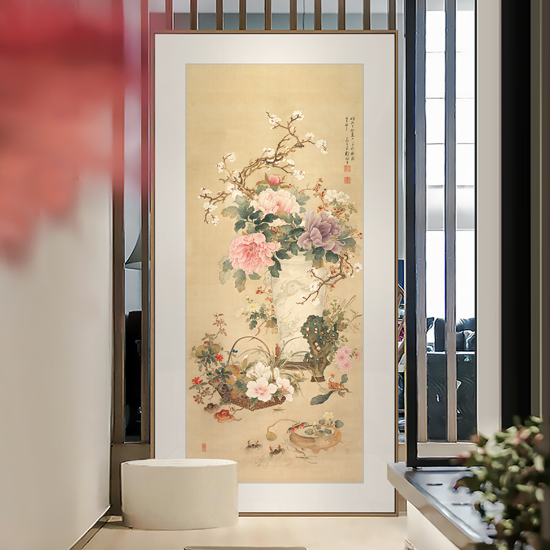 办公室新中式装饰画玄关茶楼