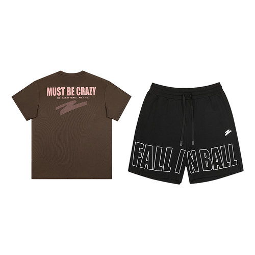 有志者UZIS运动T恤短袖短裤男