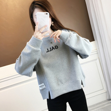 秋冬季2025新款加绒加厚卫衣女韩版宽松设计感小众小个子短款上衣