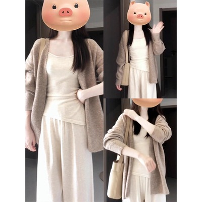 中长款毛衣外套女针织开衫上衣潮