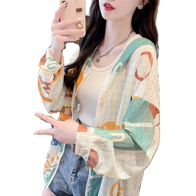 纳米风冰丝薄款防晒衣连帽外套女