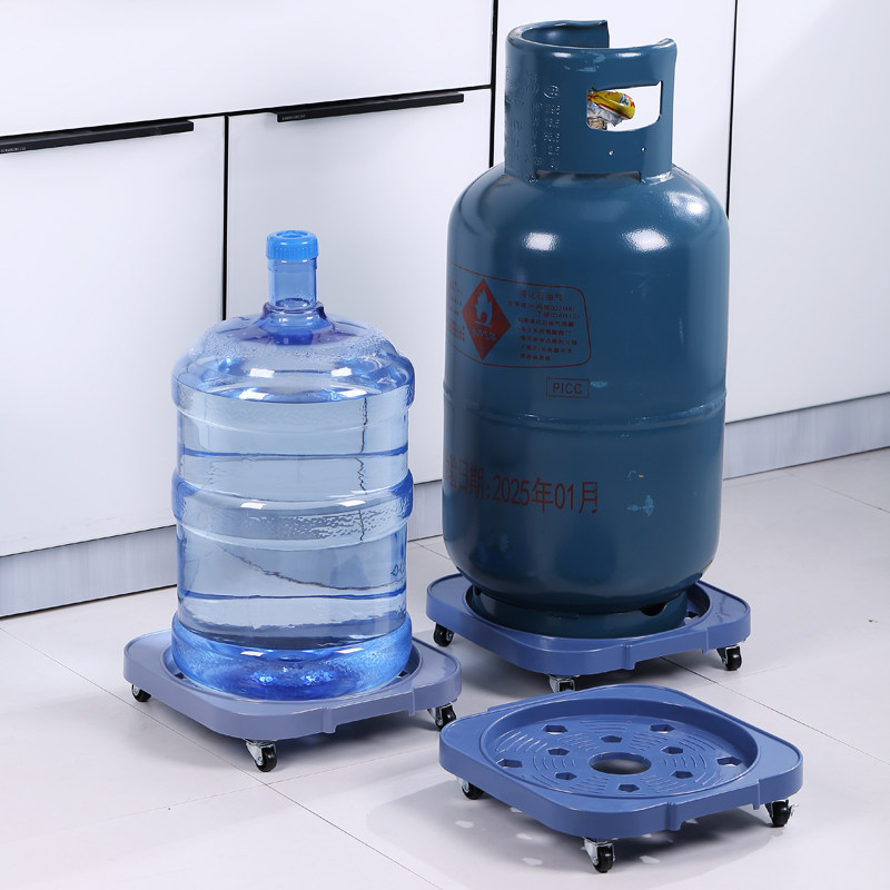 煤气瓶移动托架桶装水底座厨房置物架花盆托盘煤气罐液化气瓶支架