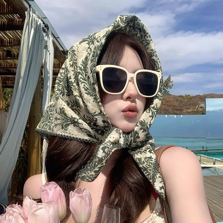 2025秋新款棉麻文艺洋气65方巾拼接蕾丝边搭配装饰围巾,服饰配件/皮带/帽子/围巾,围巾/丝巾/披肩,淘宝优惠券,粉丝福利购,淘宝优惠卷