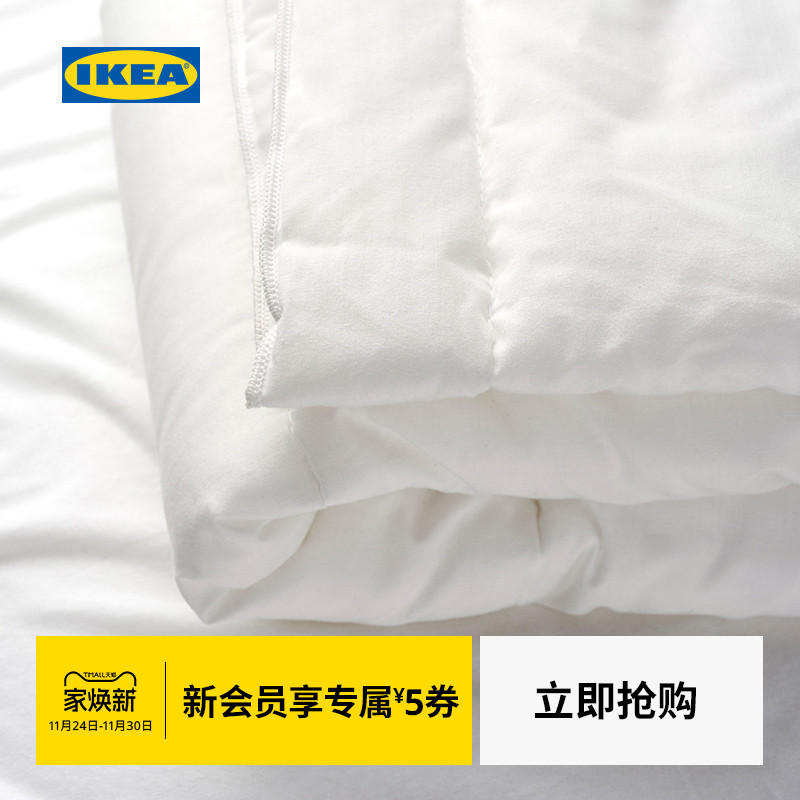 ikea宜家婴儿白色被子