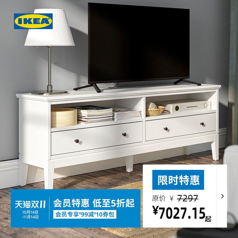 IKEA宜家IDANAS宜达奈电视机柜欧式传统风格含接线槽客厅家用