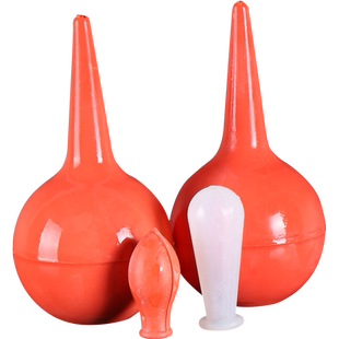 洗耳球橡胶吸球/硅胶帽吹尘吹气球滴管吸头红胶帽1/2/3/15/30/60/90ml小中大号实验室耗材蓝刻度吸管球红胶头