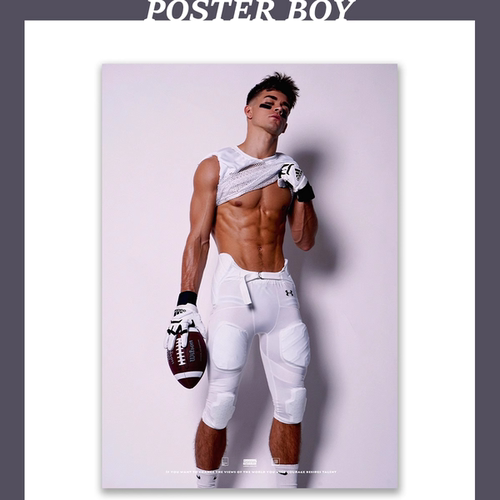 推网红模特wolfboi海报/男模画报/翘臀性感多巴胺装饰画POSTERBOY