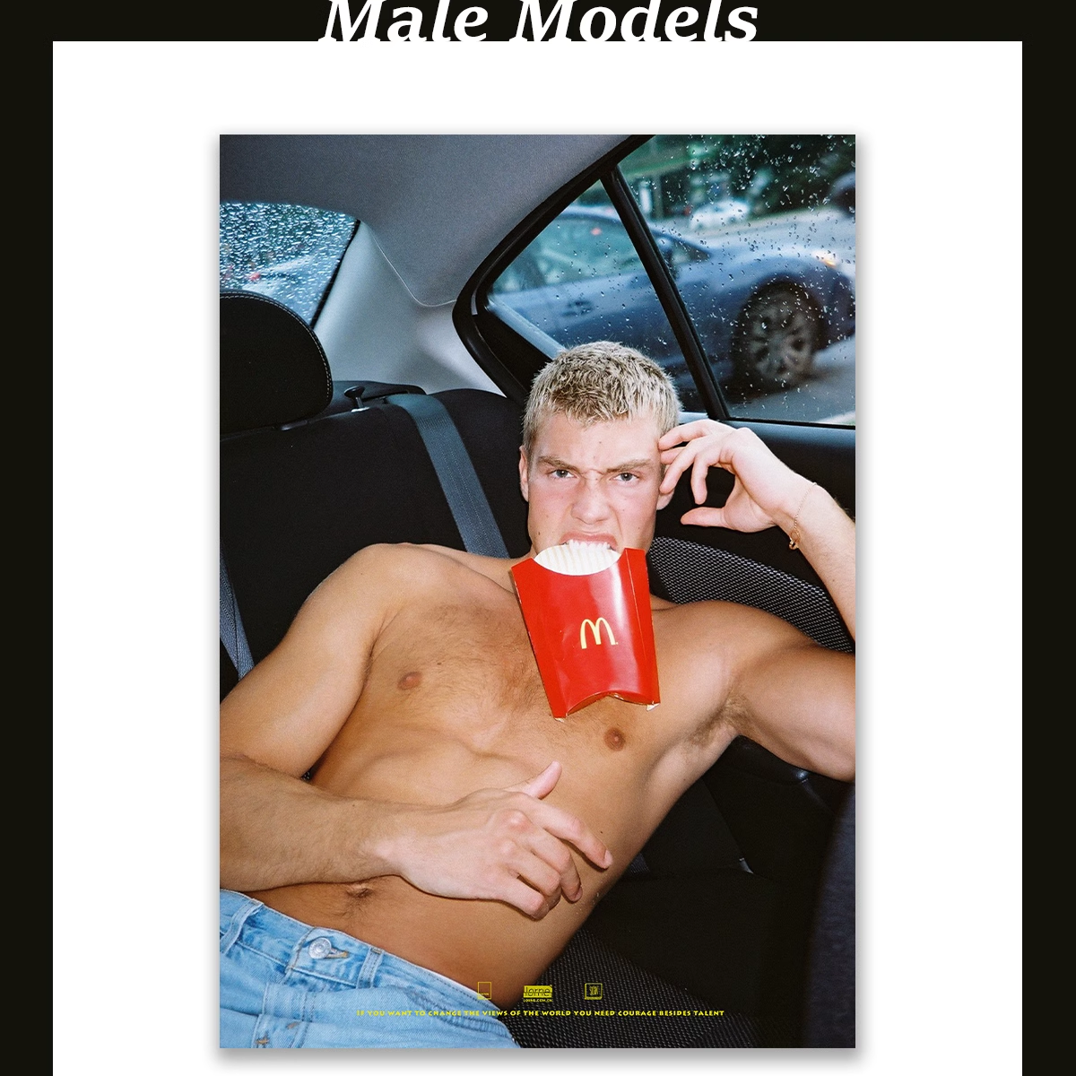 POSTERBOY帅气男模DerekChadwick海报/男模性感装饰画