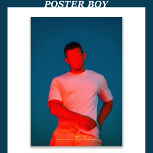 饰画 玄关氛围感装 M111 自制A3海报 复古噪点颗粒风格