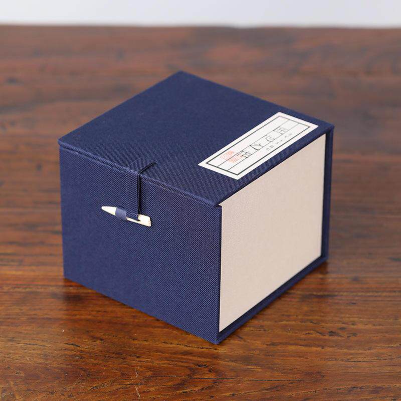 骨针扣麻布锦盒紫砂壶包装盒建盏礼品盒水杯茶叶罐瓷器香炉空爆款