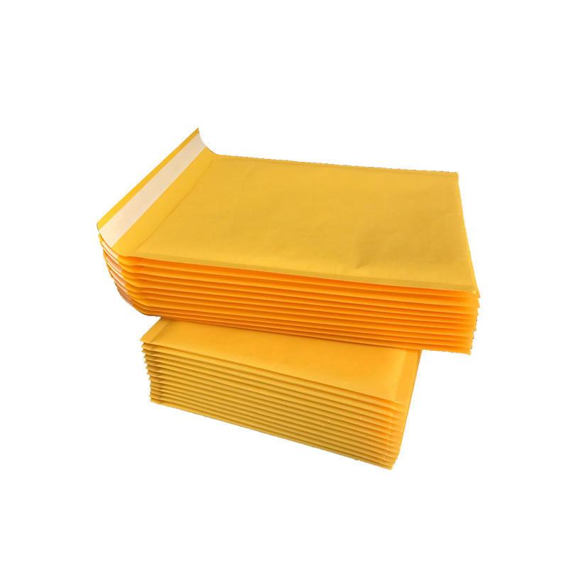 黄色牛皮纸气泡袋快递袋加厚气泡快递信封袋防水打包包装袋泡爆款