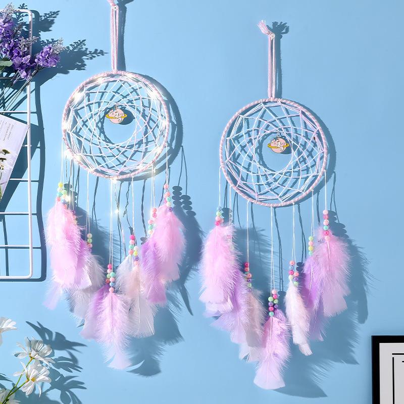 独角兽吊牌小夜灯送礼物捕梦网 房间装饰 空中灯饰挂饰生日礼爆款