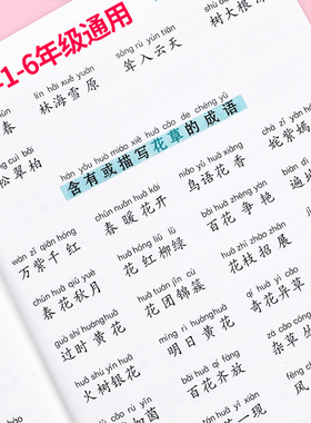 成语大全专项训练字帖儿童小学生一二三四五六年级语文重叠词语积累本带拼音aabb abab叠词量词成语练习册四字词语归纳楷书练字帖