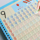 儿童字帖学前班幼儿园启蒙1 6岁初学者凹槽1到100数字练字帖写字楷书小学生拼音练习描红练字本贴宝宝学写123一年级控笔训练神器