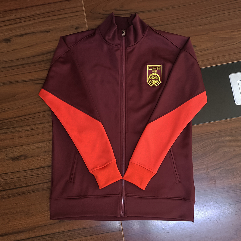 2024中国国家队夹克国足长袖训练服球衣赛前出场热身服足球服外套