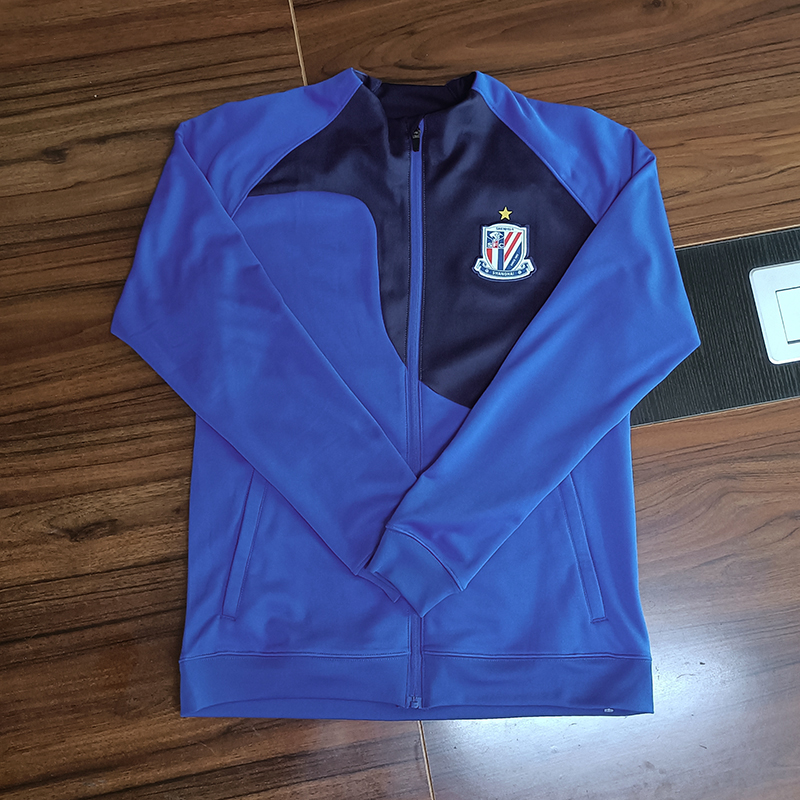 2024新款中超上海申花球员运动出行夹克男春秋跑步训练休闲外套