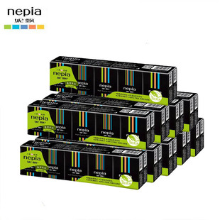 妮飘手帕纸Nepia迷你纸手帕餐巾纸便携黑郁薄荷香型 3层*10包包邮