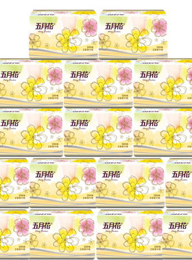 五月花A1997E0抽纸家庭装抽取式2层200抽单包装多省包邮
