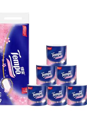 得宝T4682樱花香卷纸4层加厚160克/卷10卷/提有芯卷筒纸1提