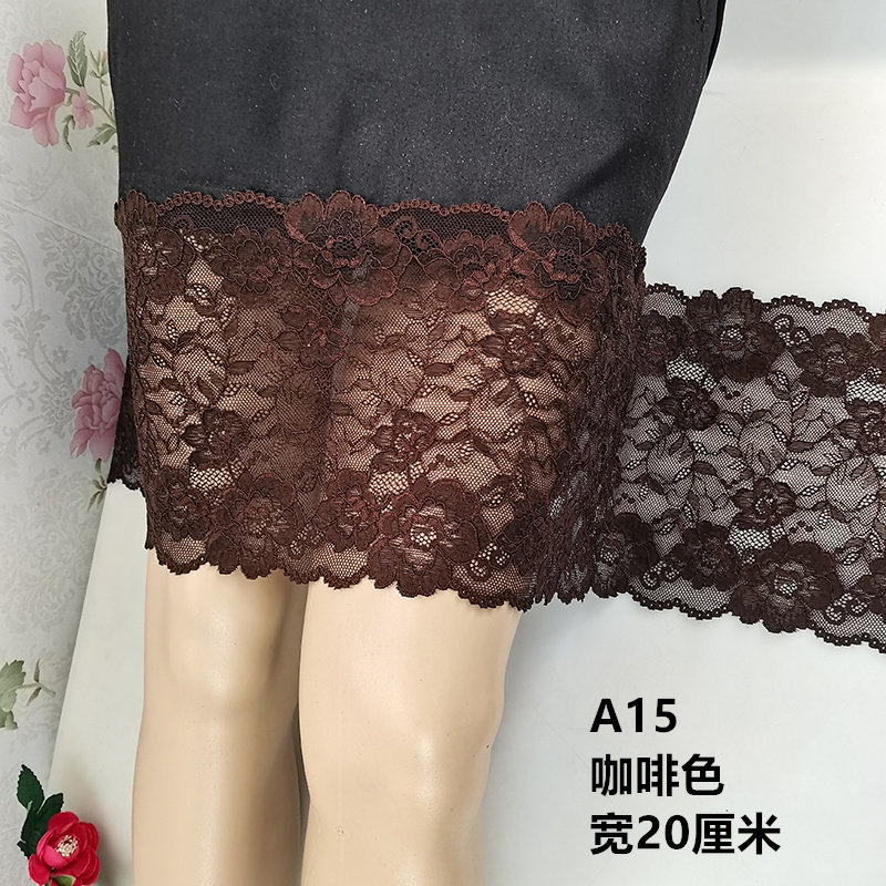 弹力镂空蕾丝花边辅料加宽衣服裙子加长接边下摆手工diy服装配饰