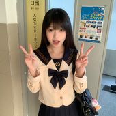 水手服jk制服裙长袖 原创正版 学院风校供套装 明柯女高