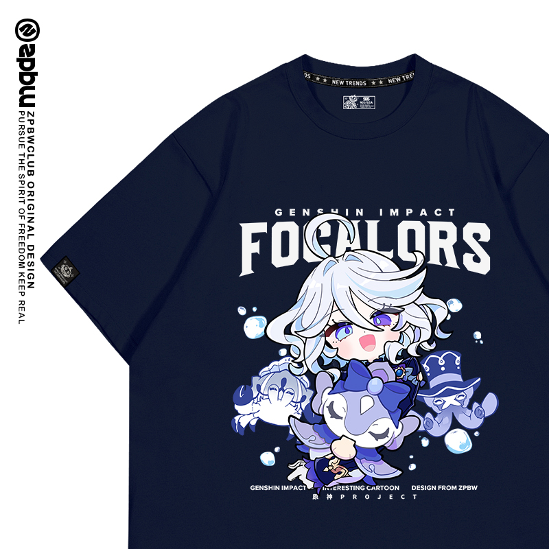 原神芙宁娜同人周边t恤短袖衣服