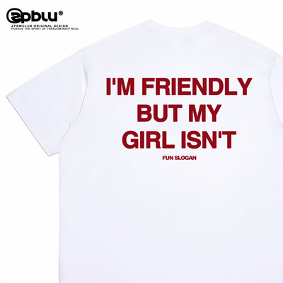 i'mfriendly趣味t恤短袖衣服