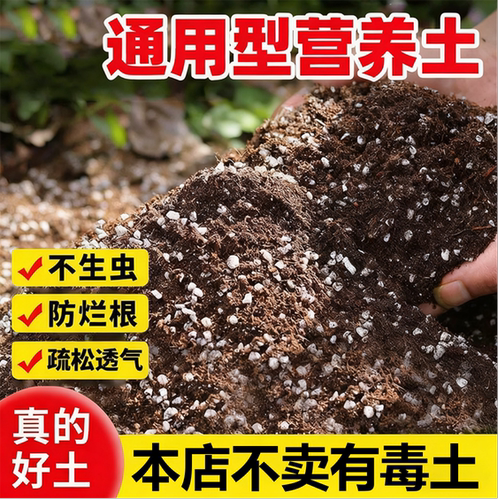 营养土种菜专用有机土蔬菜多肉花土泥土营养土养花通用专用泥炭土