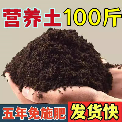 营养土养花种菜专用盆栽阳台通用型营养土100斤兰花园艺专用黑土