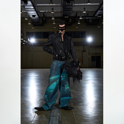 BLINDNOPLAN26SS高端系列【定制】拉链流苏外套