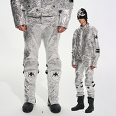 银色蝙蝠机车长裤 BLINDNOPLAN26SS高端系列 定制