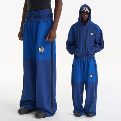 BLINDNOPLANX OSBATT26SS蝙蝠联名休闲宽松拼色运动服长裤