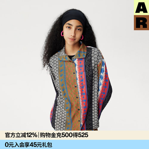 AR民族风灯芯绒家居服套装可外穿2026新款春秋加厚纯棉睡衣睡裤女