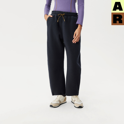 AR暖暖双面羊羔绒长裤2025新款秋冬可外穿家居裤男女休闲散步裤