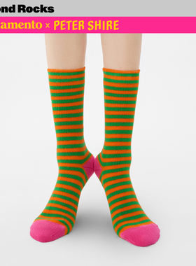 AR x apartamento x Peter Shire联名合作款条纹中筒袜礼盒